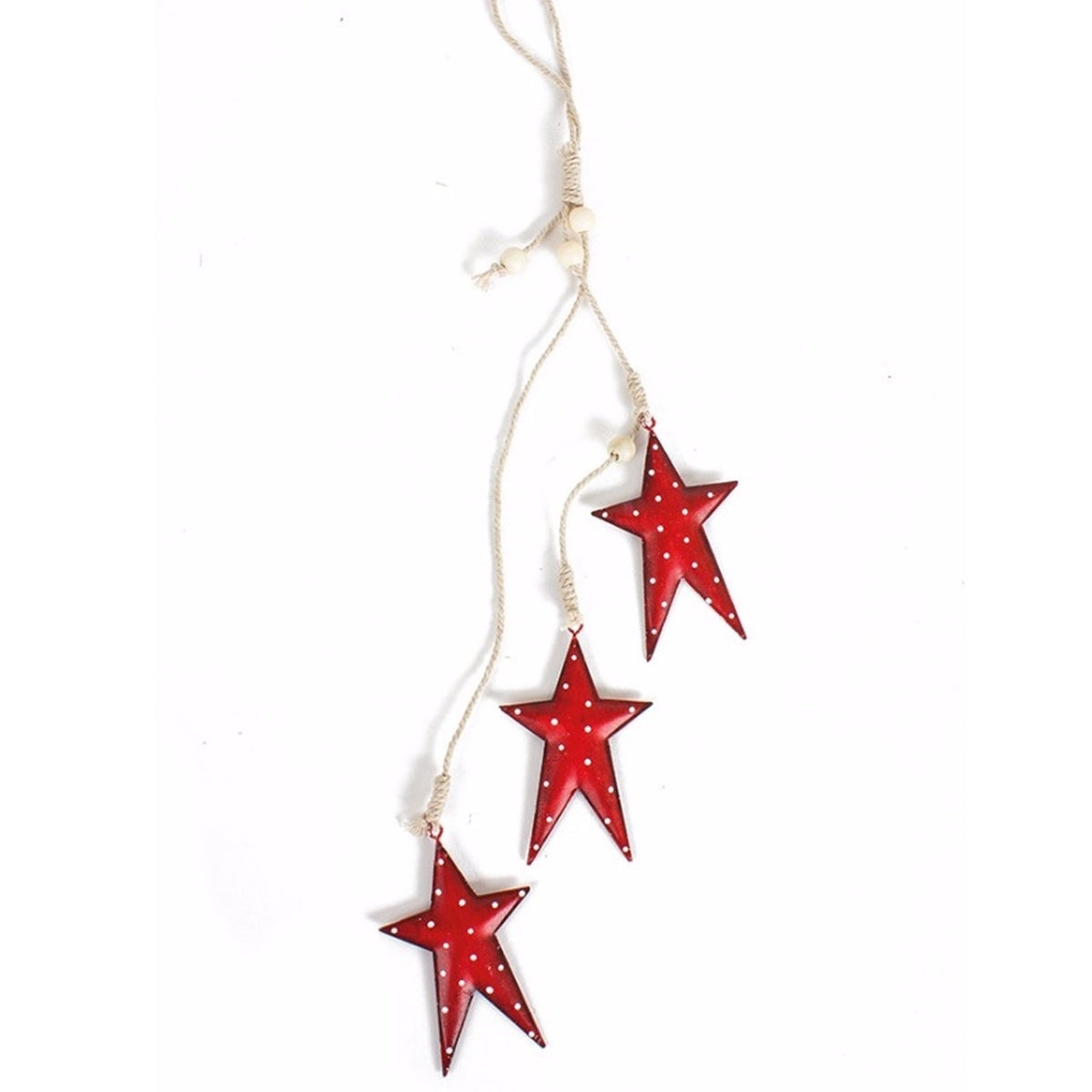 Deko-Hänger mit 3 roten Sternen